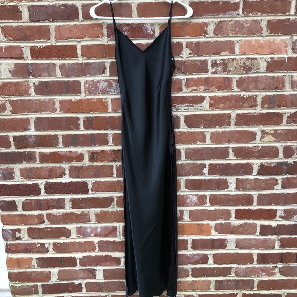 Victoria's Secret Other - Victoria’s Secret Slip Long Black Sexy XS